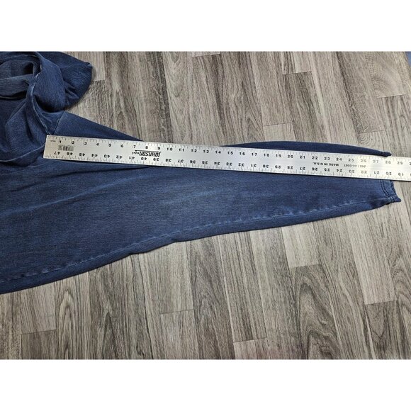 Lands End Pants Womens 3X (24W - 26W) Blue Pull On Stretch Denim Jeggings Plus - Picture 9 of 11
